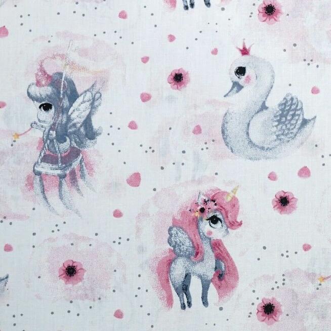 Bawełniana Poszewka Na Poduszkę – Pastelowa Kraina Jednorożców