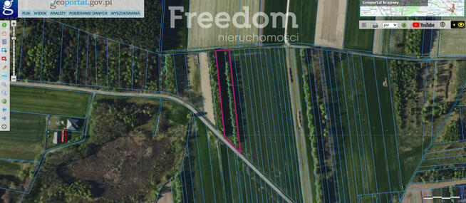 Ładna działka 3066m2 na uboczu Gorzkowiczki