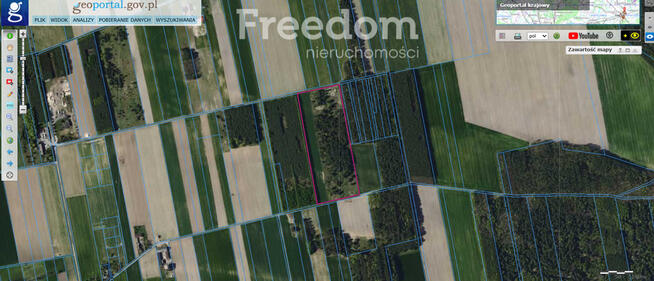 Działka rolna,siedlisko 4ha.Krosno gm.Gorzkowice