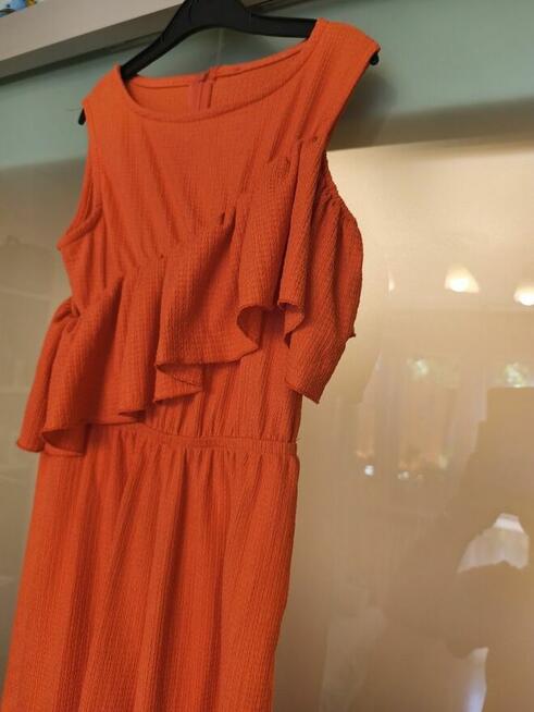 Kombinezon dziewczęcy Reserved 140-146 czerwień koralowa