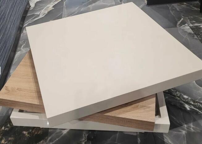 Ława stolik kawowy biały połysk/dąb sonoma Signal