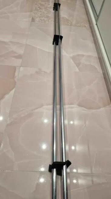 Karnisz podwójny 240 cm chrom połysk