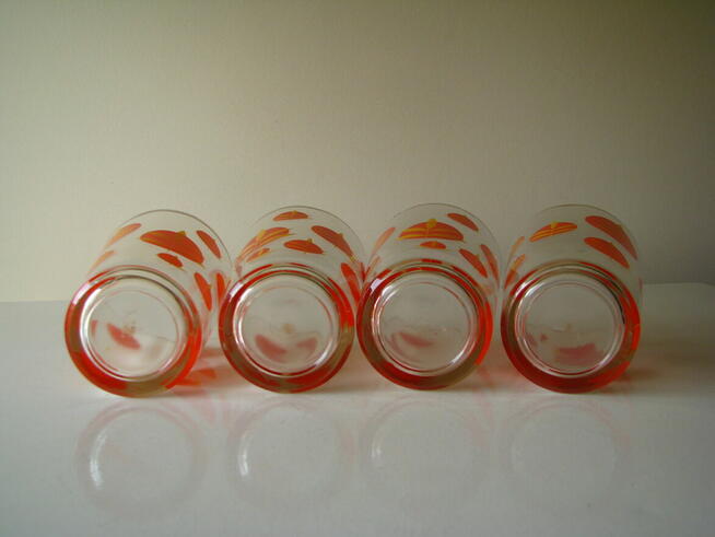 Szklanka jak u Babci do kompotu herbaty kubek szklany z nadr