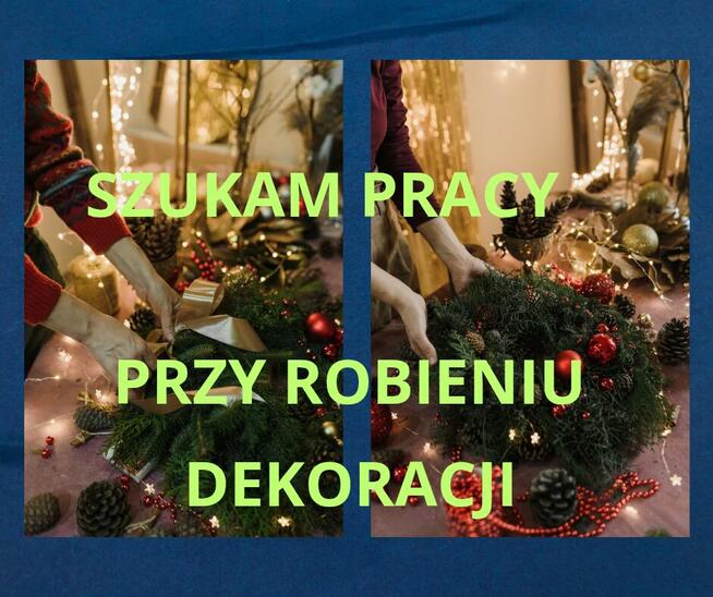 Szukam pracy Social Media lub robienie dekoracji