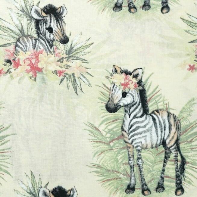 Bawełniana Poszewka Na Poduszkę – Tropikalna Zebra