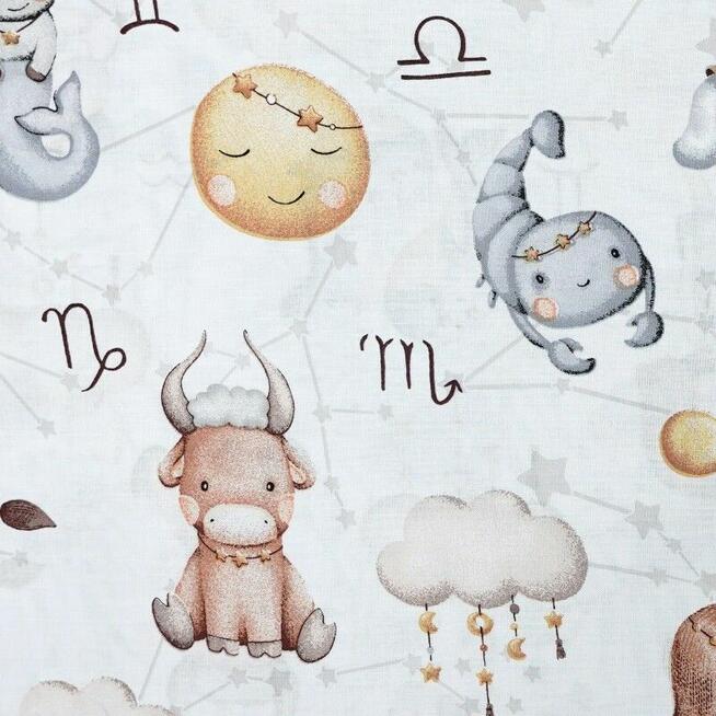 Bawełniana Poszewka Na Poduszkę – Zodiak w Krainie Snów