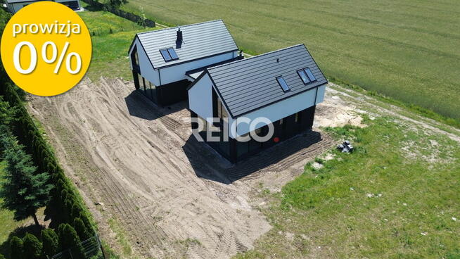 Serock, nowoczesny bliźniak, duże przeszklenia