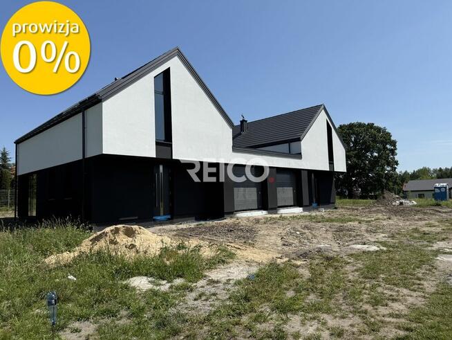 Serock, nowoczesny bliźniak, duże przeszklenia