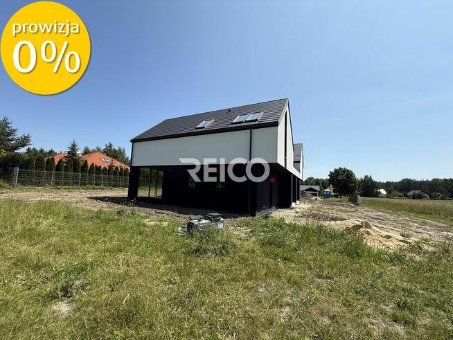 Serock, nowoczesny bliźniak, duże przeszklenia