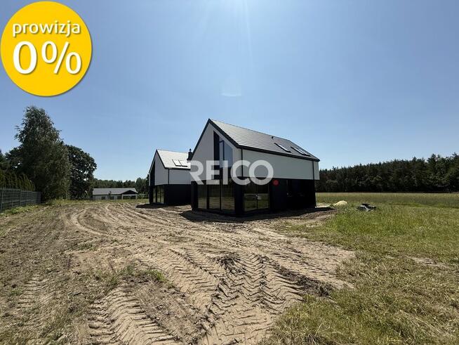 Serock, nowoczesny bliźniak, duże przeszklenia