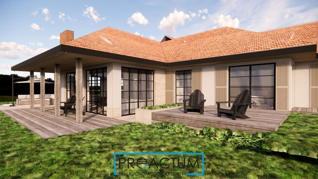 Rezydencja z linią brzegową Drwęcy