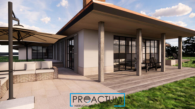 Rezydencja z linią brzegową Drwęcy