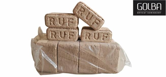 Brykiet drzewny RUF 100% buk, bukowy. Zastępuje drewno, węgi