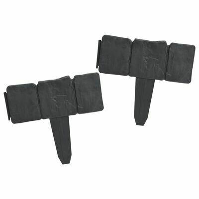 Obrzeże trawnikowe, 41 szt., tworzywo sztuczne, 10 m vidaXL