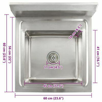 Zlewozmywak kuchenny, jednokomorowy, stal nierdzewna vidaXL