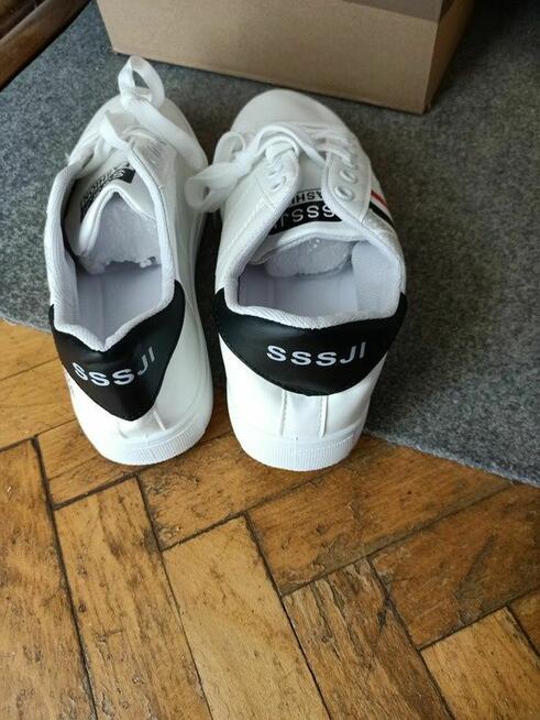 Skórzane Sneakersy Męskie Roz. 43 Wkładka 26cn