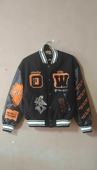 Kurtka Bejsbolówka Wiosenno/Jesienna Off-White Roz.L