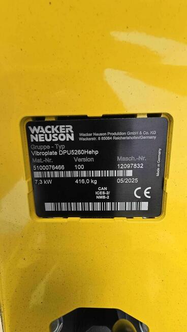 Zagęszczarka dwukierunkowa WACKER NEUSON DPU 5260 Hehp Weber