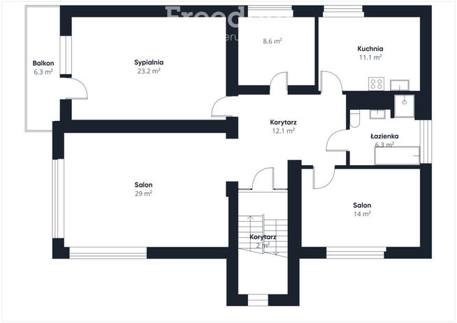 Duży dom z garażem i ogrodem