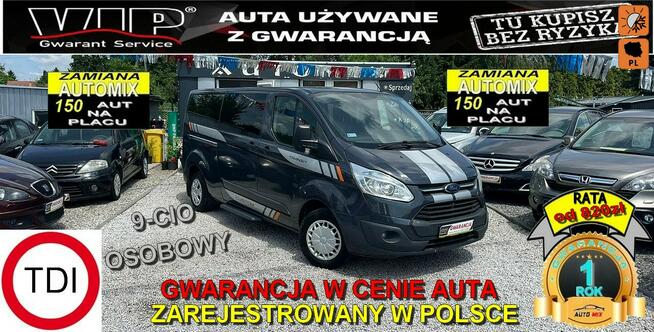 Ford Transit Custom 9-CIO os. Salon, 215przebieg,nawiewy,L2H1GWARANCJA-Zamiana Automi-x.pl
