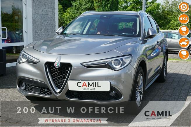 Alfa Romeo Stelvio z polskiego salonu, regularnie serwisowana, rok gwarancji, vat 23%,