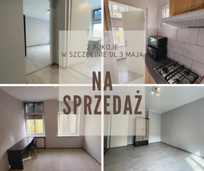 2 pokojowe ok. dworca PKP Szczecin na sprzedaż