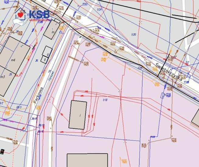Działka przemysłowa - Ul. Świętokrzyska - 1763m2