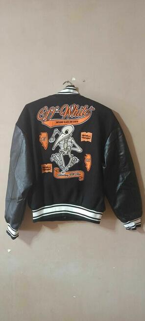 Kurtka Bejsbolówka Wiosenno/Jesienna Off-White Roz.L