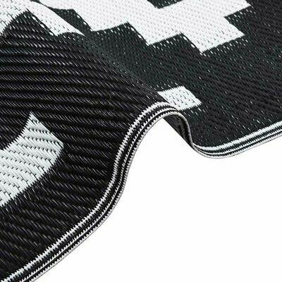 Dywan na zewnątrz, ARAKIL biało-czarny, 190x290 cm vidaXL