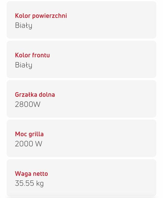 Kuchenka gazowa Amica