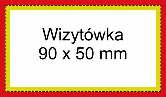 Wizytówki 500 sztuk - projekt gratis