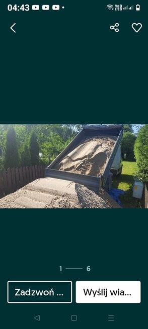 Sprzedaż piasek żwir transport czarnoziem Rzeszów