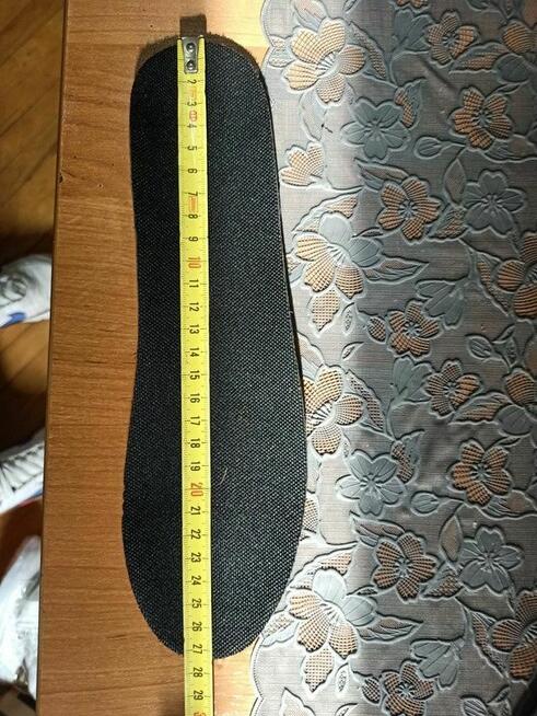 Skórzane Sneakersy Męskie Czarne Roz. 44 wkładka 27,5