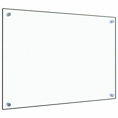 Panel ochronny do kuchni, przezroczysty, szkło vidaXL