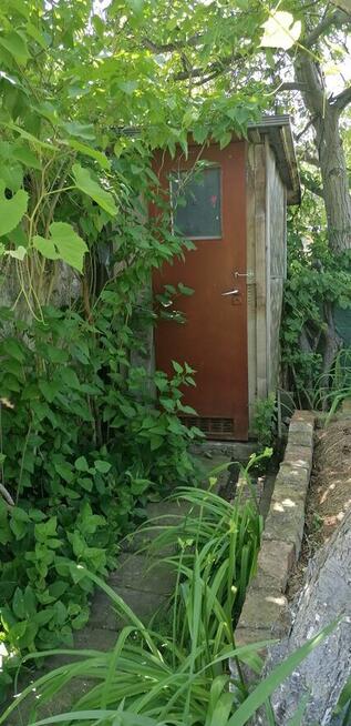 Działka ROD Jarzębina Altana murowana dwukondygnacyjna, wędz