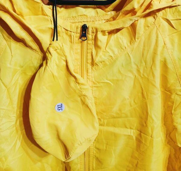 Kurtka wiatrówka wodoodporna Lofty Żółta Roz.5XL