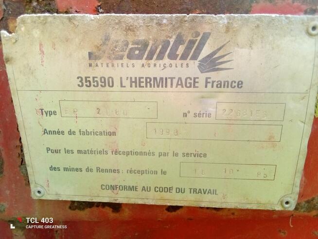 Rozrzutnik Jeantil 8Ton, EP2080 , nie Rolland, Joskin, Tytan