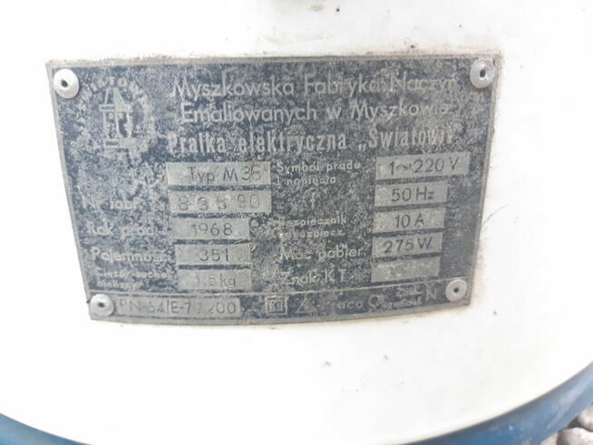 Pralka Światowit M38 1968 rok Wyżymaczka Zabytkowa Sprawna