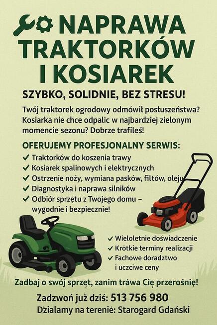 Naprawa Traktorków i Kosiarek – Szybko, Solidnie, Bez Stresu