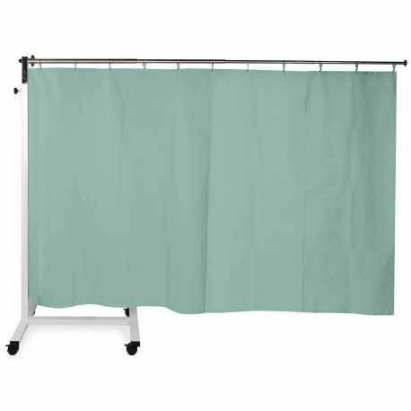 Parawan medyczny teleskopowy 70-200 cm na podstawie z kółkami