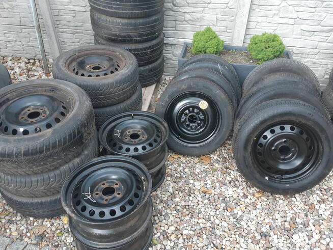 Koła Felgi stalowe + opony 205/60R16 185/65R15 Komplety Poje