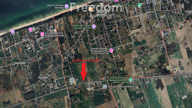 Działka na sprzedaż w Ustroniu Morskim