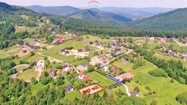 Widokowa działka budowlana w Beskidzie Żywieckim