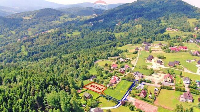 Widokowa działka budowlana w Beskidzie Żywieckim