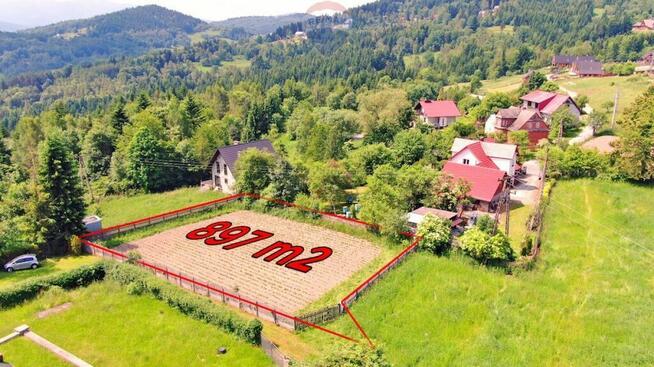 Widokowa działka budowlana w Beskidzie Żywieckim