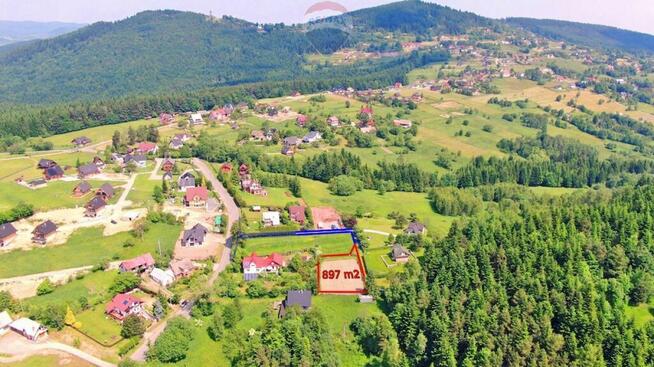 Widokowa działka budowlana w Beskidzie Żywieckim