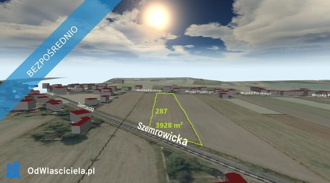 Dobrodzień działka budowlana przemysłowa 3934 m2 ul.Wojska Polskiego
