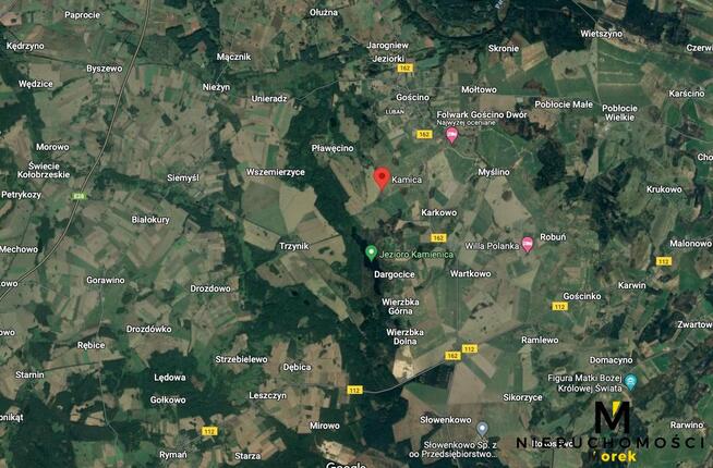 Działka siedliskowa Kamica gm. Gościno