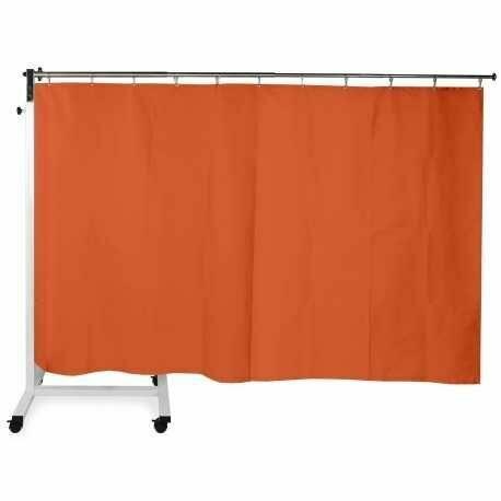 Parawan medyczny teleskopowy 70-200 cm na podstawie z kółkami