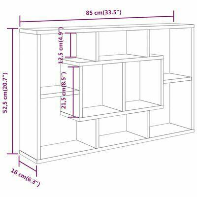 Półka ścienna, biała, materiał drewnopochodny vidaXL